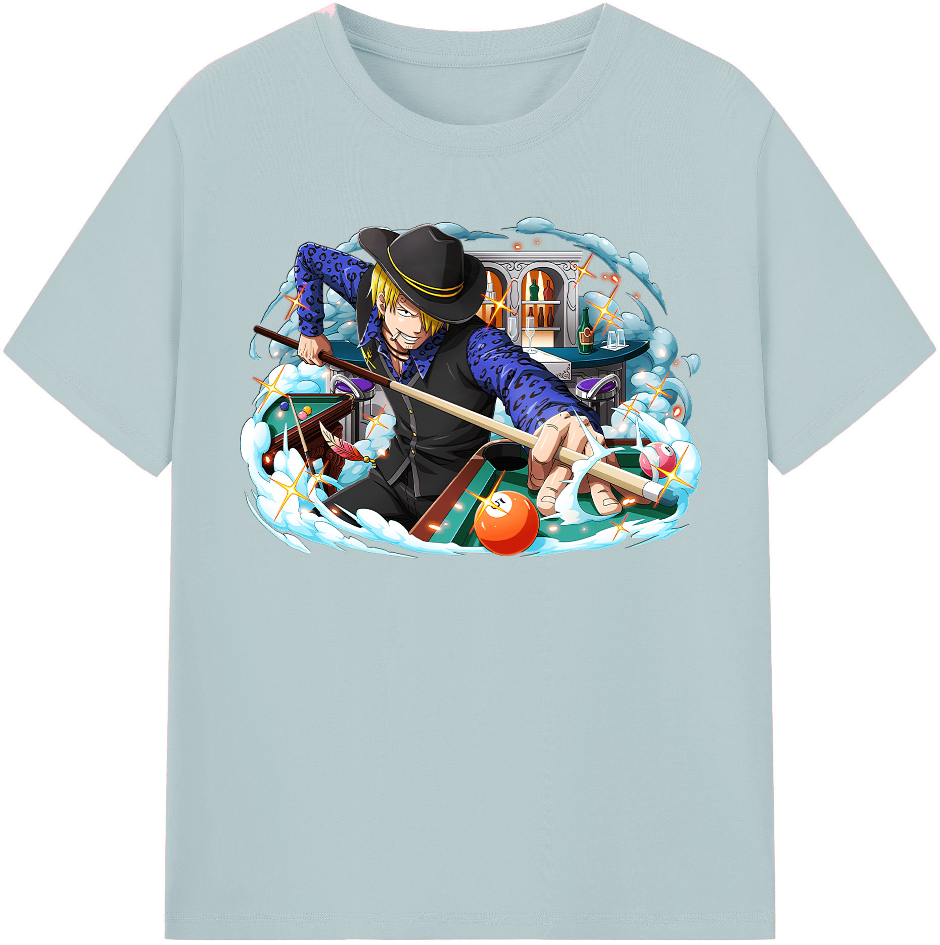 ワンピース サンジ ONE PIECE Sanji 綿100％半袖Tシャツ（フロントプリント）